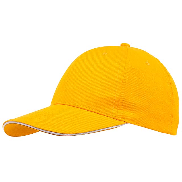 6 panel sandwich cap LIBERTY - yellow