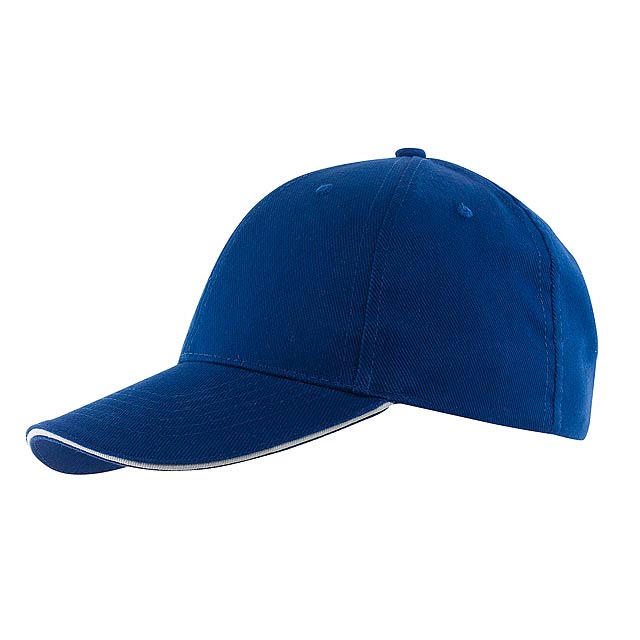 6-Panel-Sandwich-Cap LIBERTY - blau