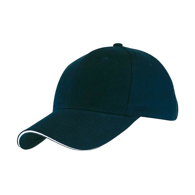 6-Panel-Sandwich-Cap LIBERTY - blau