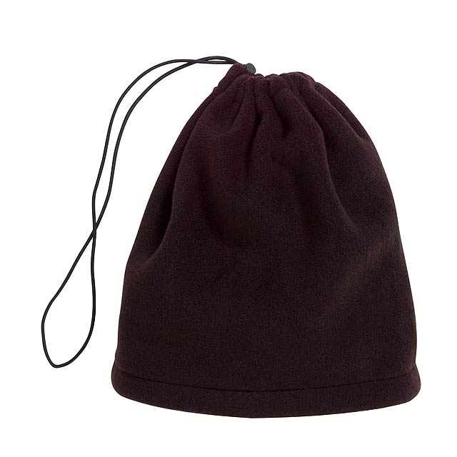 Fleece šátek-klobouk VARIOUS - čierna