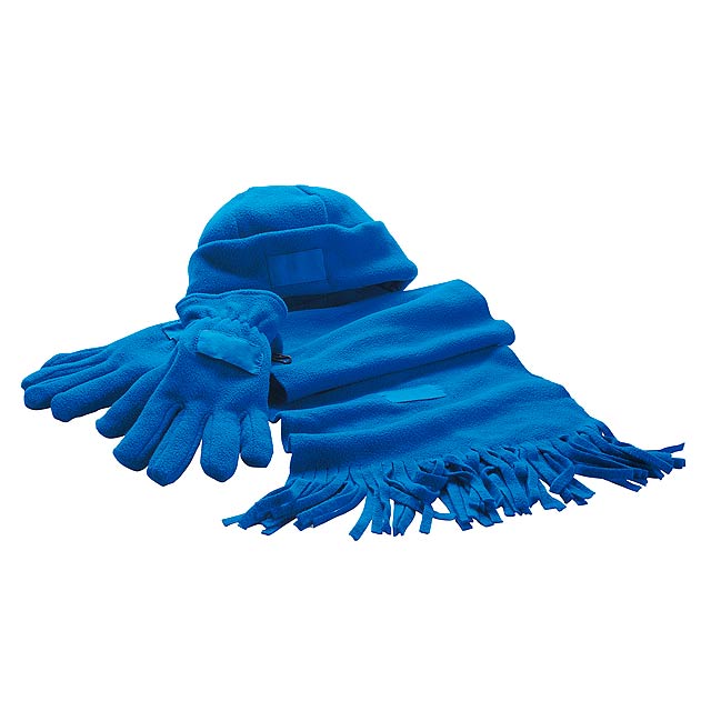 Soft polar fleece set TRIPLE - royal blue