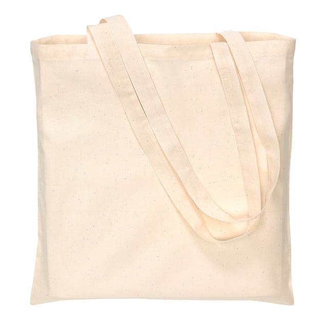 Cotton bag PURE with long handles - beige