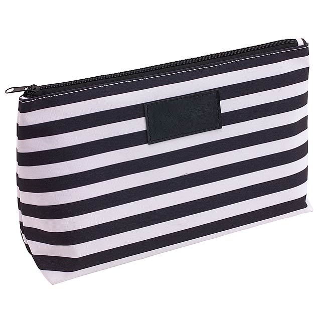 Toilet bag STRIPY - white/black