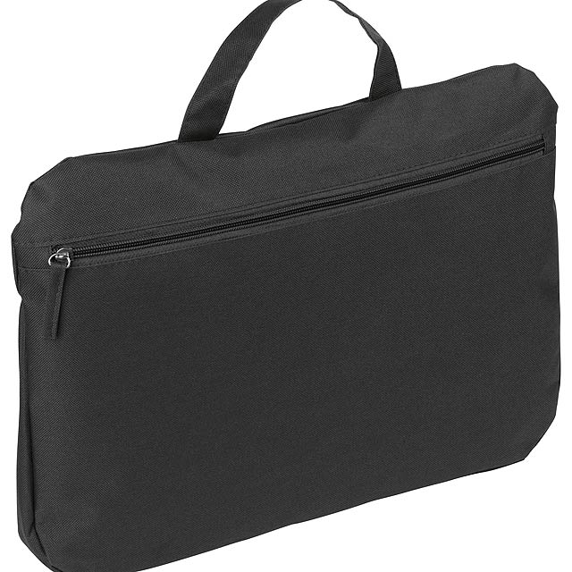 Document bag   Record , 600D, black - schwarz