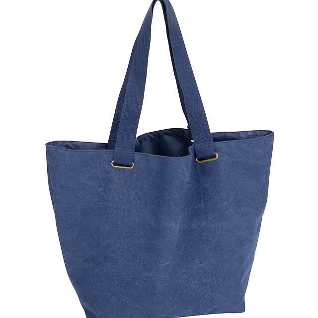 Beach bag  Korsika  cotton, blue  - blue
