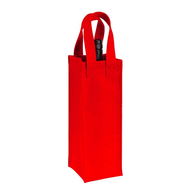 Plstěná taška na láhve CABERNET - červená