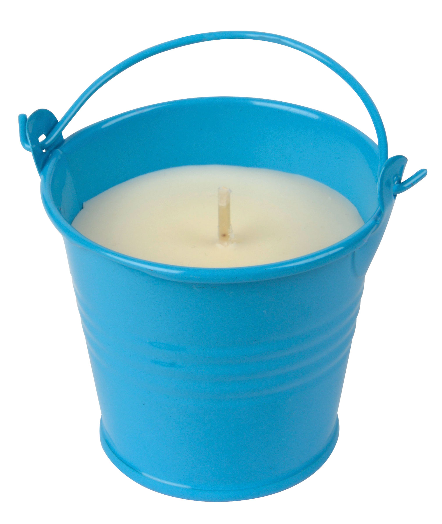 Svíčka v kbelíku CLAM - modrá