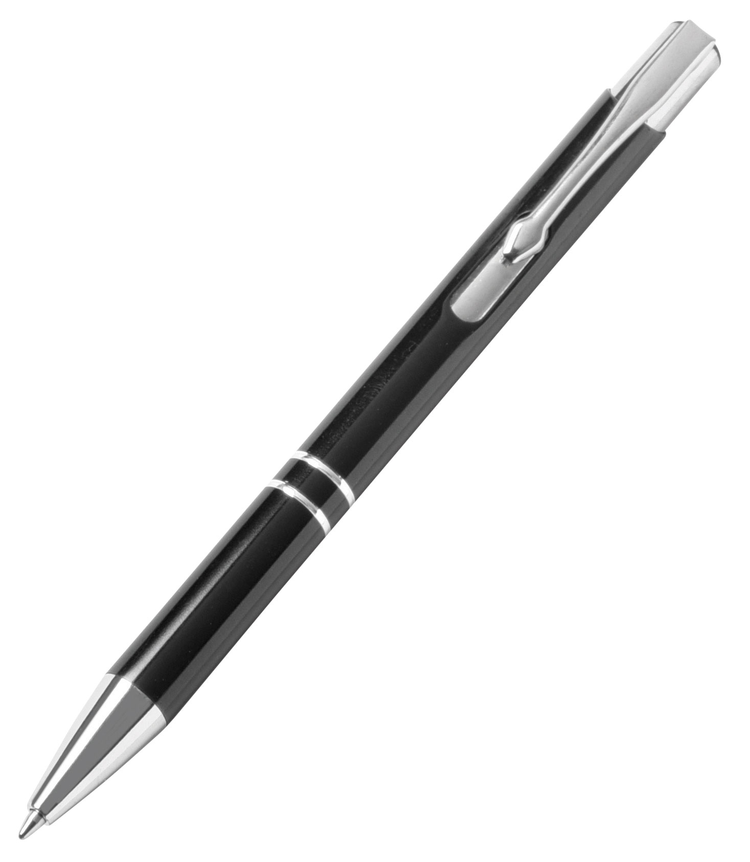 Hliníkové kuličkové pero TUCSON - čierna
