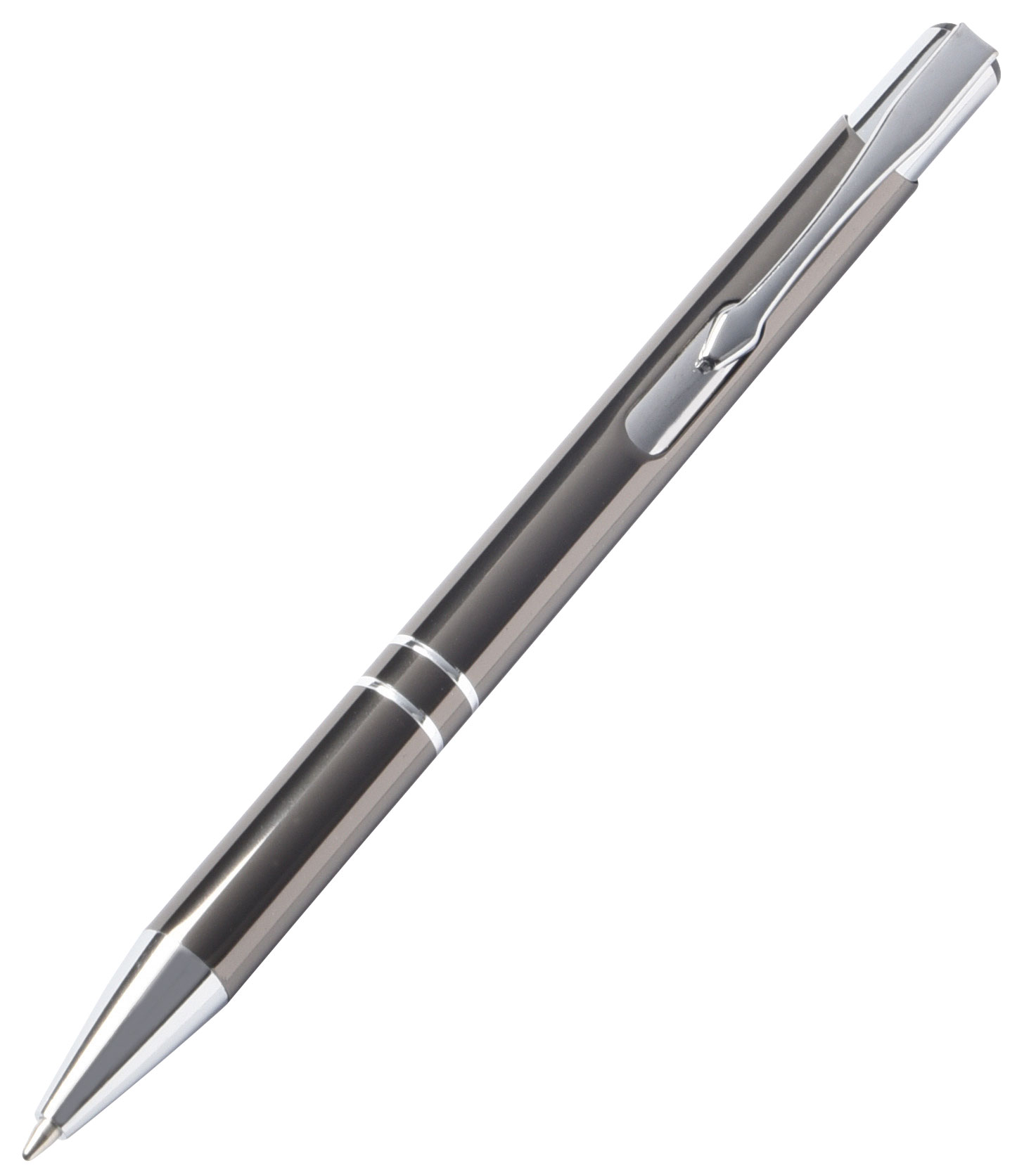 Hliníkové kuličkové pero TUCSON  - tmavo šedá - foto