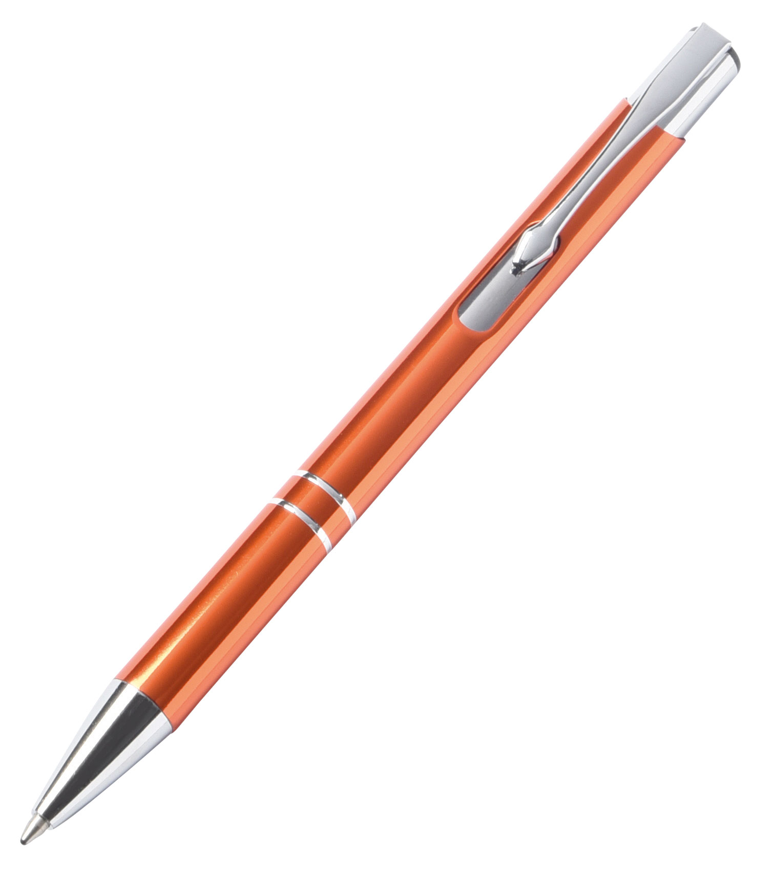 Hliníkové kuličkové pero TUCSON - oranžová