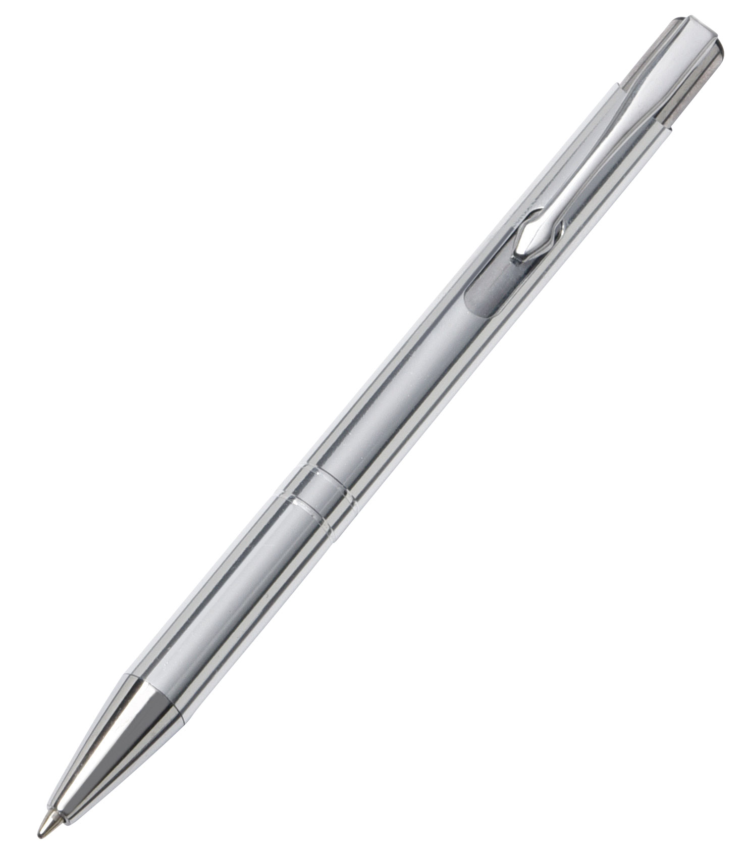 Hliníkové kuličkové pero TUCSON - strieborná
