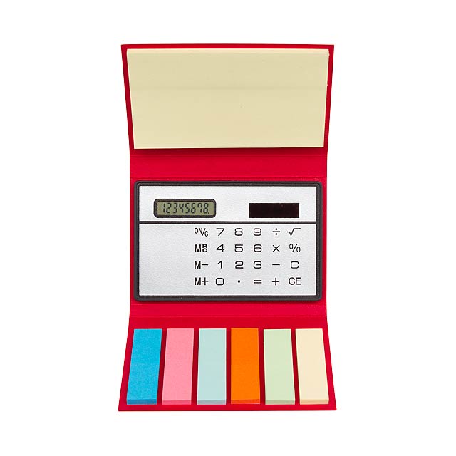Memo box STICK & CALC - red