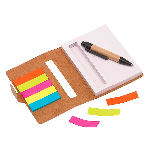 Mini notebook MEMO - hnedá