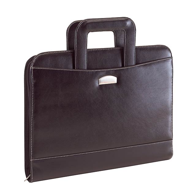 Portfolio NOBLESSE in DIN A4 format with zip - black