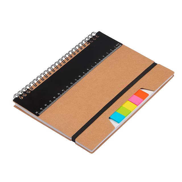Notebook RULERZ: in DIN A5 size - black