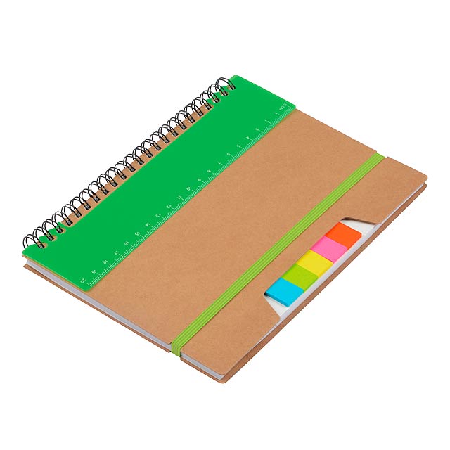 Notebook RULERZ: in DIN A5 size - green