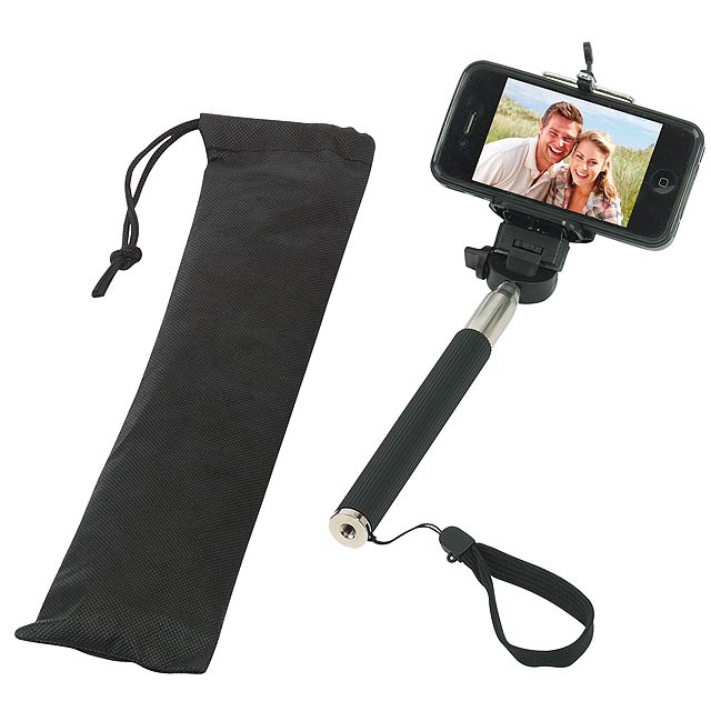 Teleskopická selfie tyč SELFIE - čierna