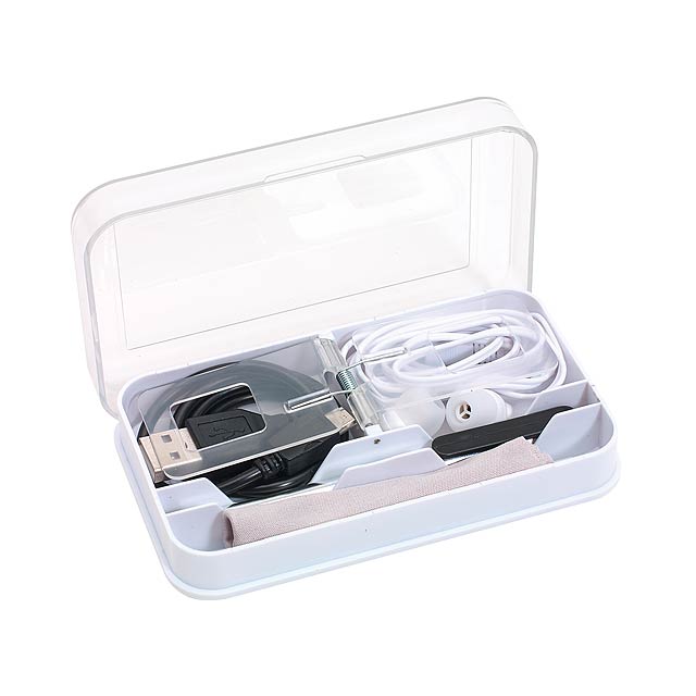Smartphone accessory set ON TOP - white