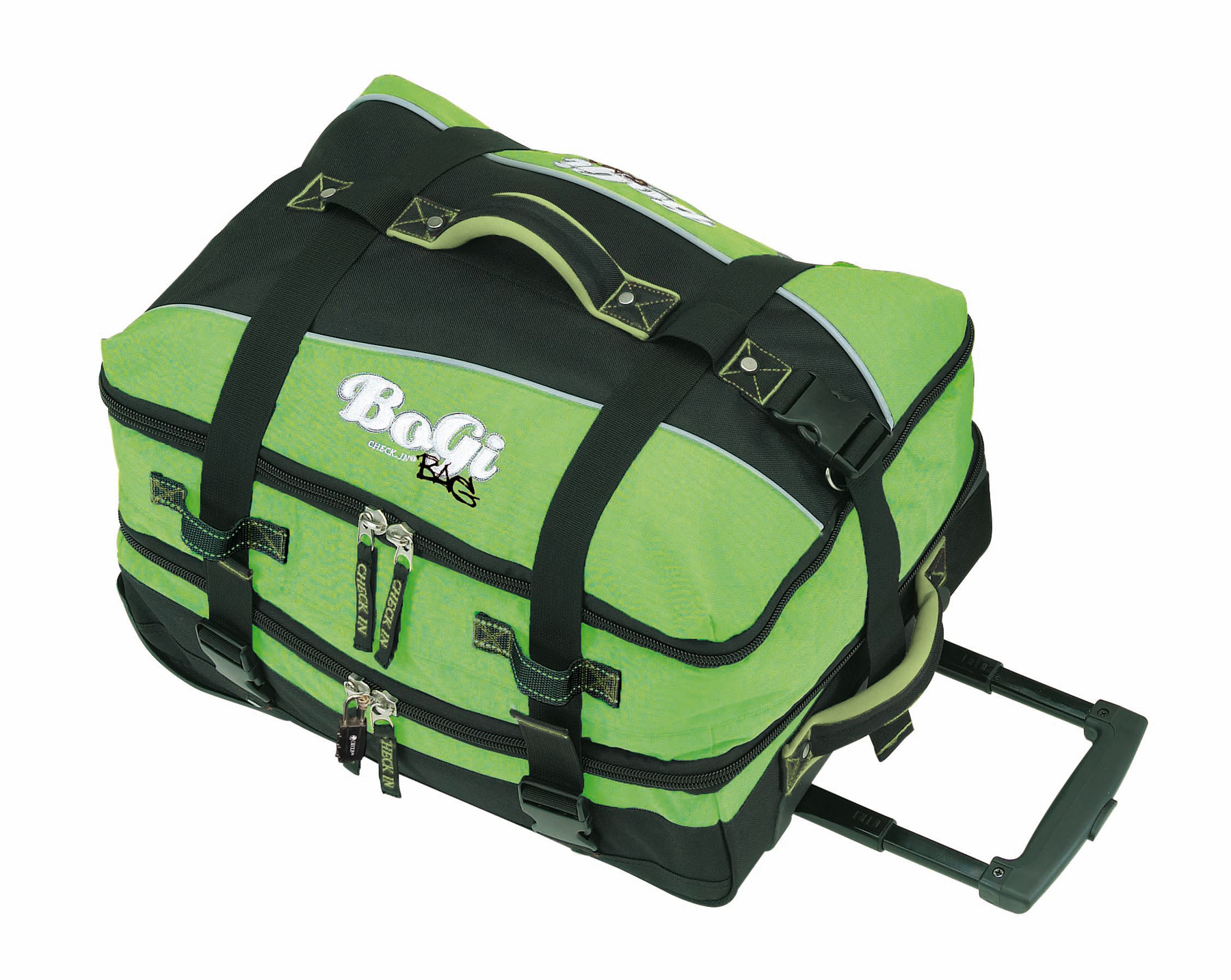 Cestovní taška s kolečky BoGi S - zelená