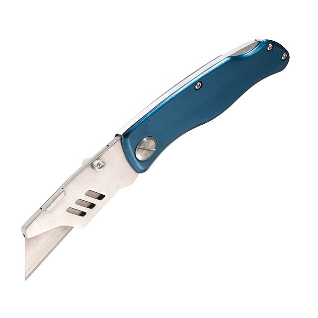 Řezací nůž MA-BU, skládací - modrá