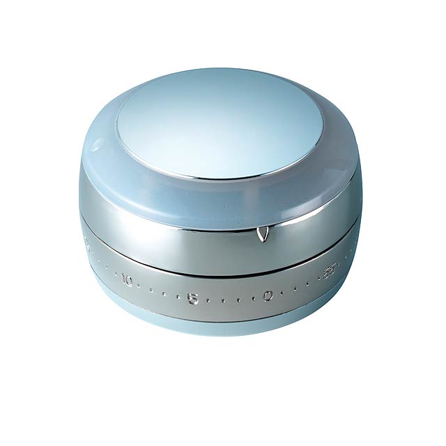 Kitchen timer w. LED light, DORI - silver