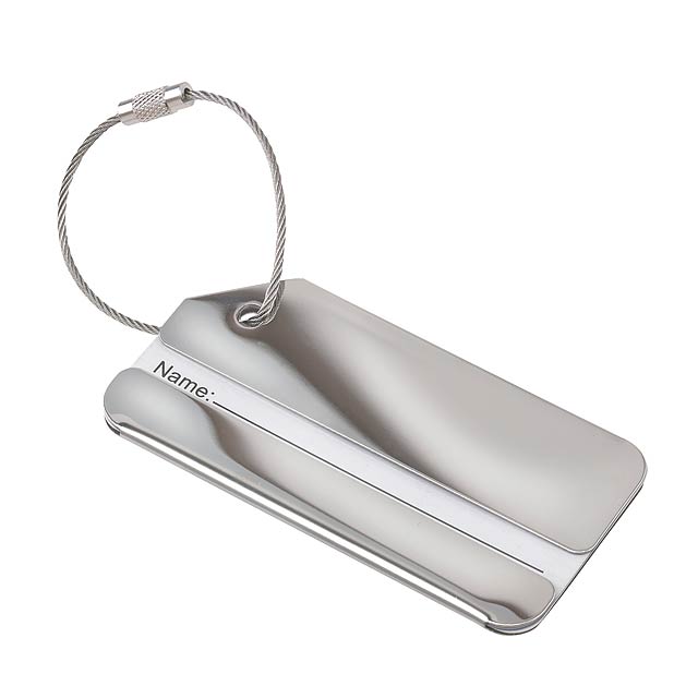 Luggage tag TRAVELLER - silver