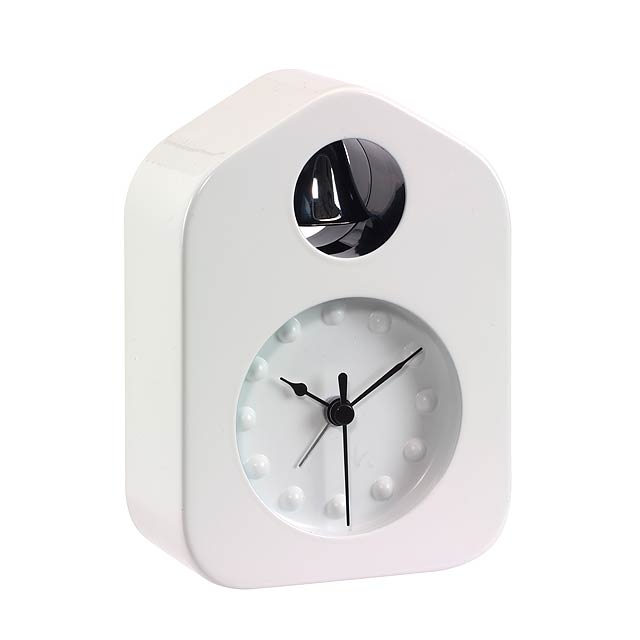 Table clock BELL - white