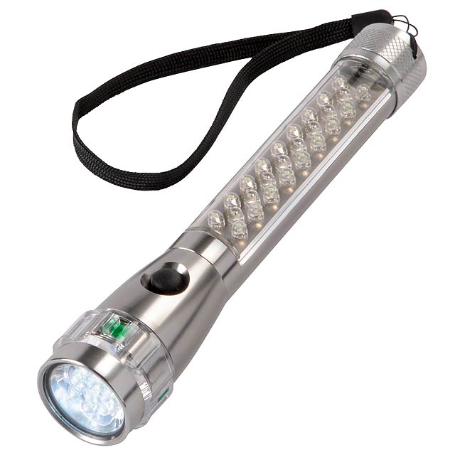 LED svítilna FLASH - tmavo šedá