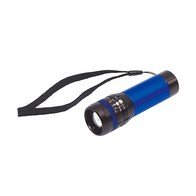 LED torch ZOOM - blue