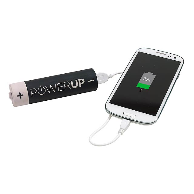 Powerbank POWER UP - šedá