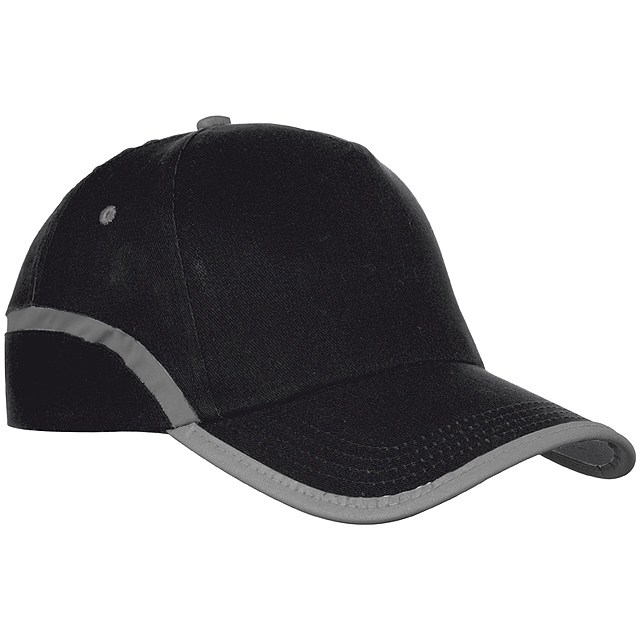 5-panel baseball cap - black