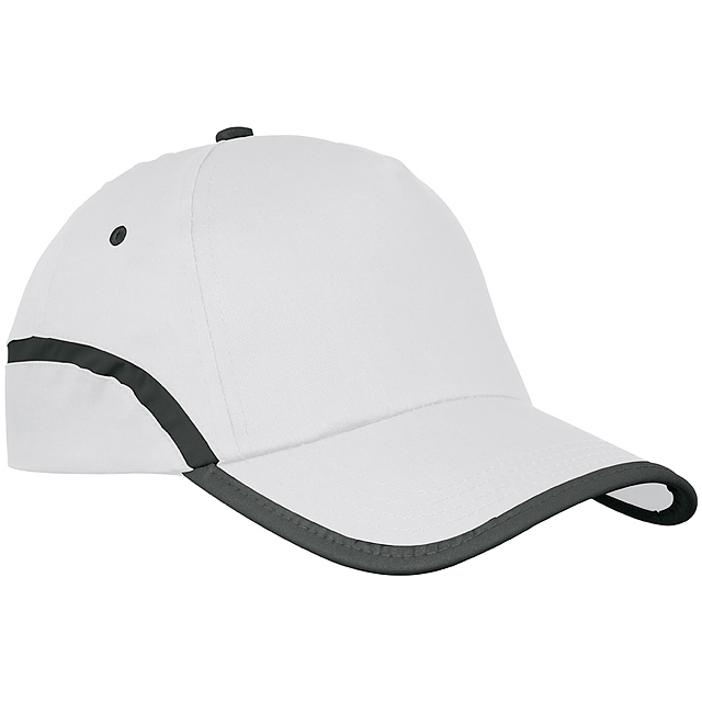 5-panel baseball cap - white