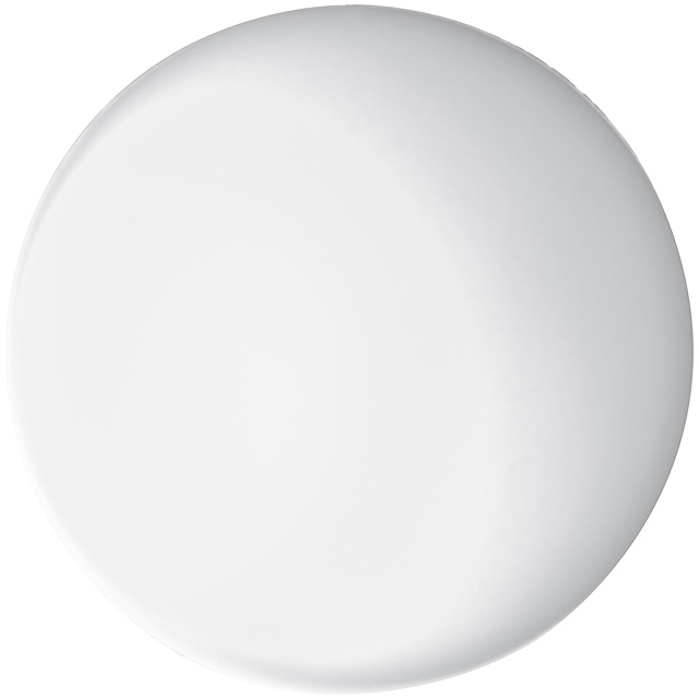Squeeze ball, kneadable foam plastic - white