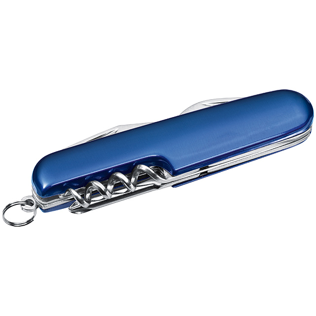 Edles 7-teiliges Taschenmesser - blau