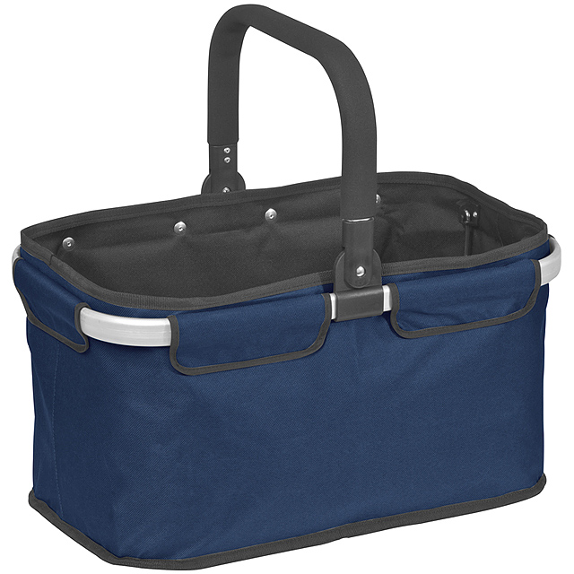 Luxury shopping basket - blue