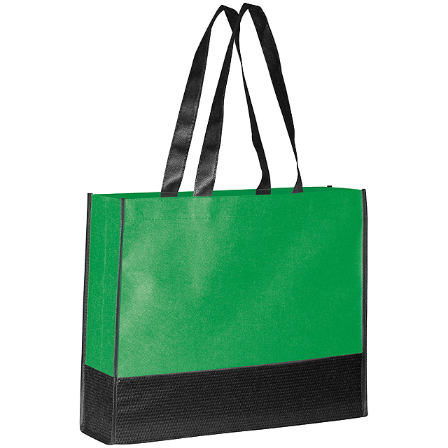 Non Woven Einkaufstasche 2-farbig - Grün