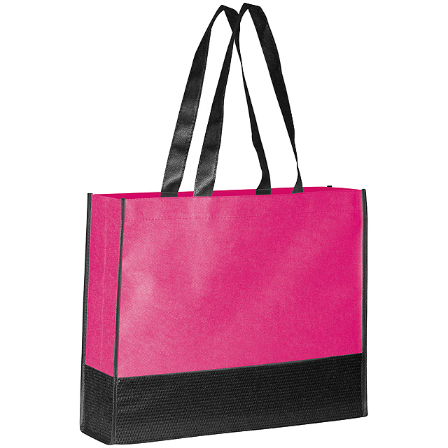 Non Woven Einkaufstasche 2-farbig - Rosa