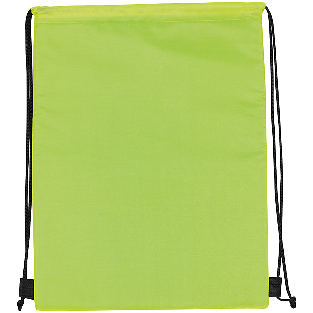 Polyester gym bag - lime