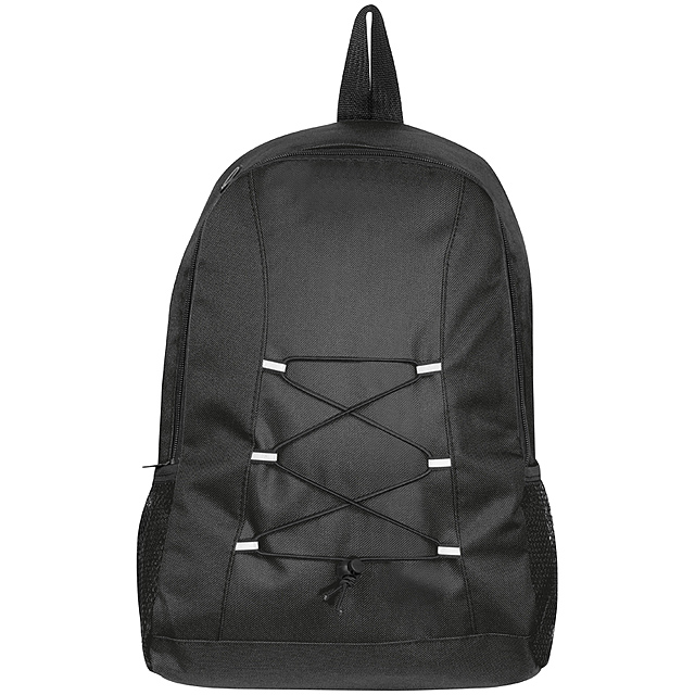 Polyester backpack - black