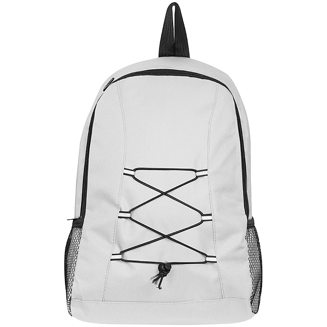 Polyester backpack - white