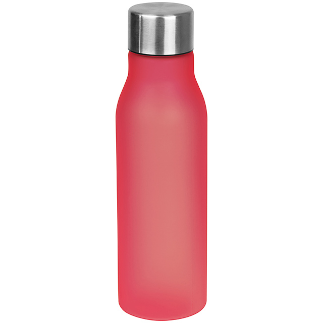 Plastic drinking bottle - red