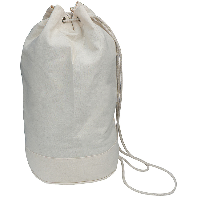 Cotton duffle bag - white