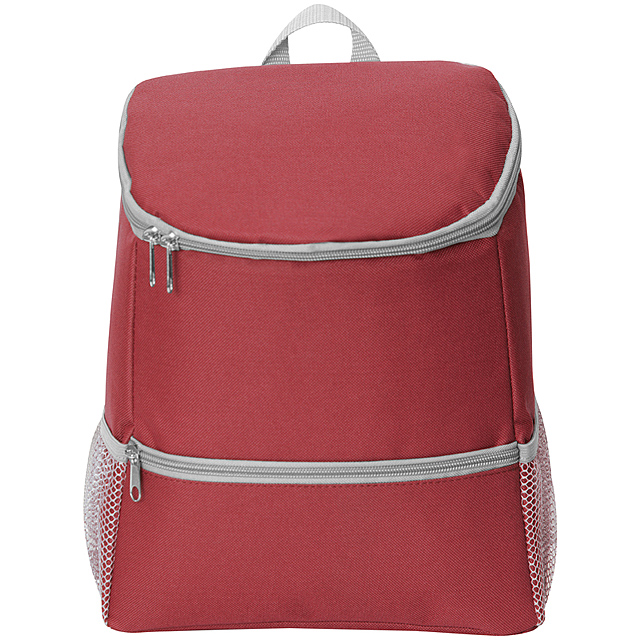 Cooler backpack - red