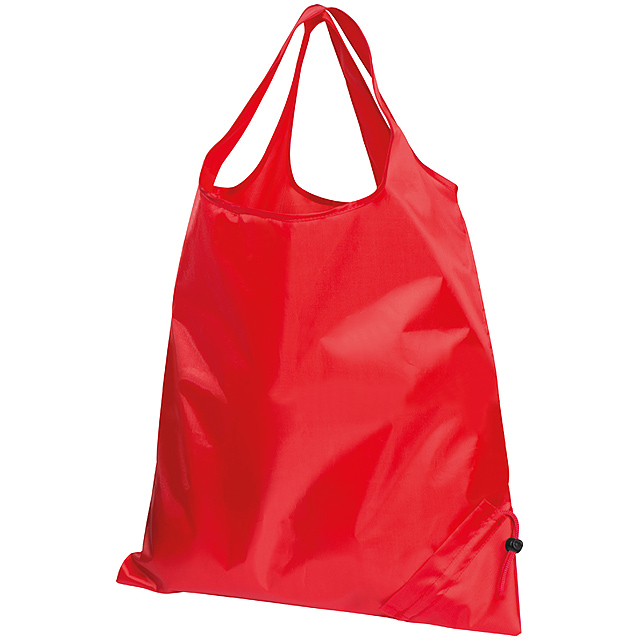 Foldable shopping bag - red