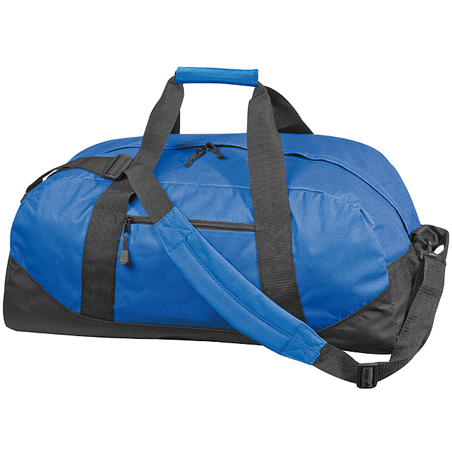 Polyester sports or travel bag - blue