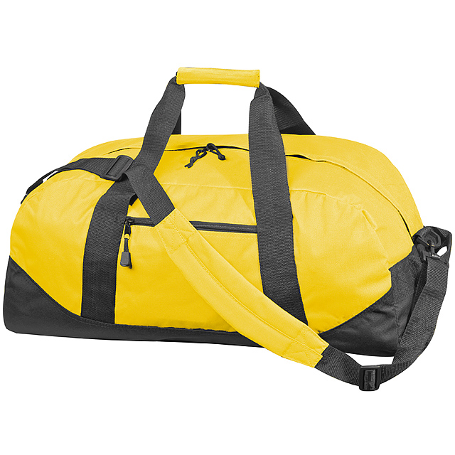 Polyester sports or travel bag - yellow