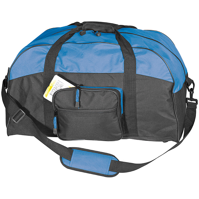 Polyester sports or travel bag - blue