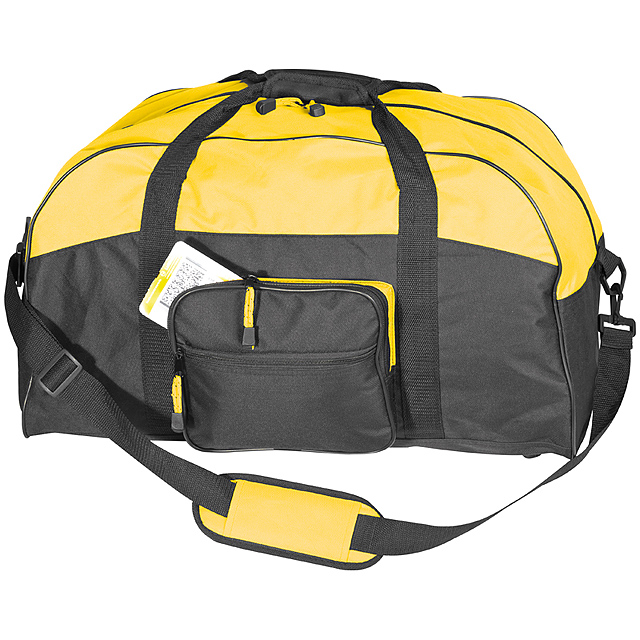 Polyester sports or travel bag - yellow