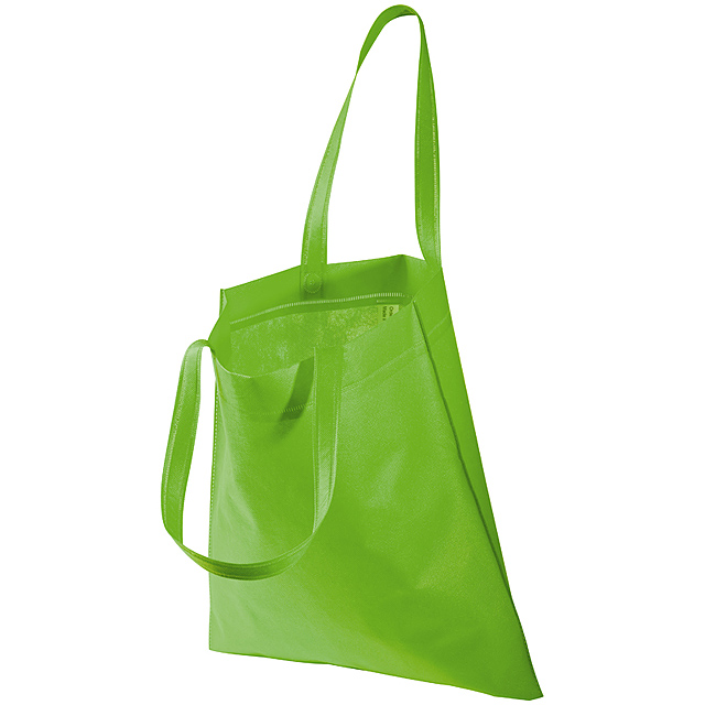 Non-woven bag with long handles - lime