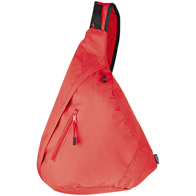 Nylon backpack - red